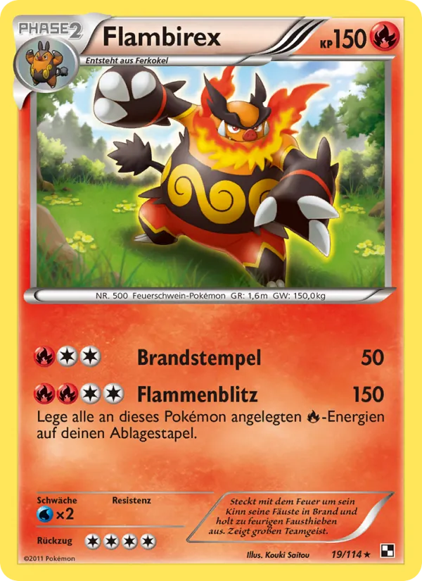 Flambirex, Schwarz & Weiß 19