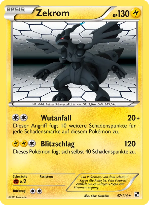 Zekrom, Schwarz & Weiß 47