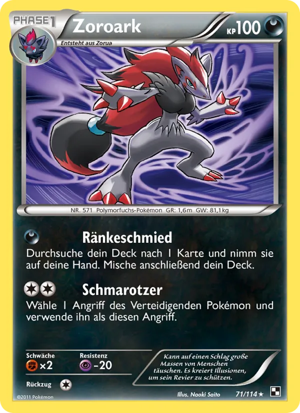 Zoroark, Schwarz & Weiß 71