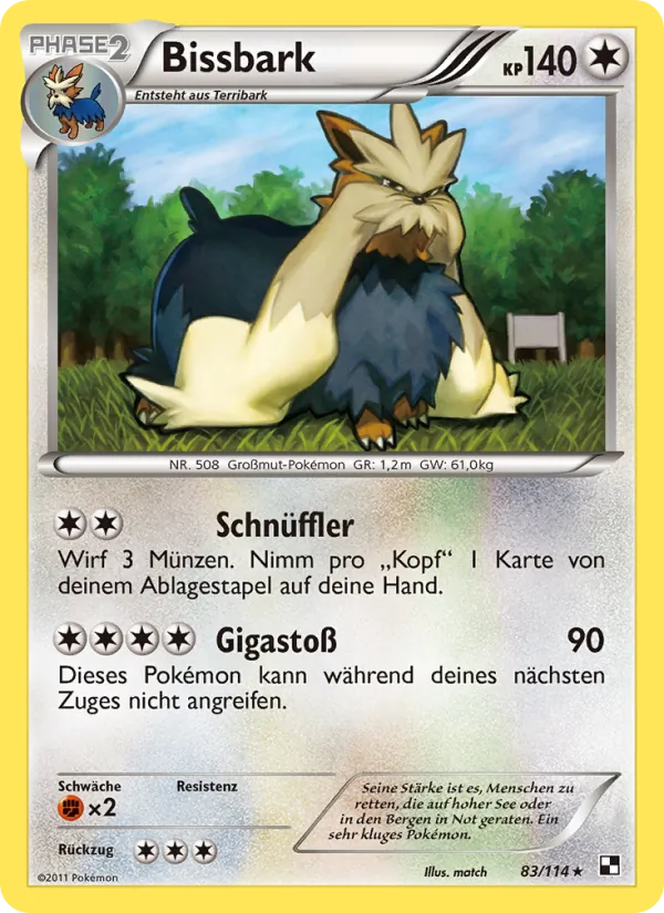 Bissbark, Schwarz & Weiß 83