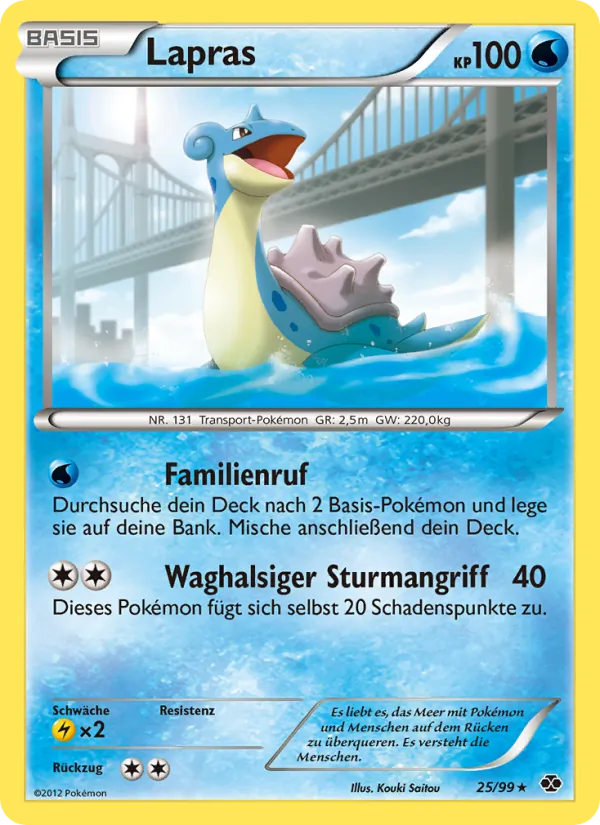 Lapras, Kommende Schicksale 25