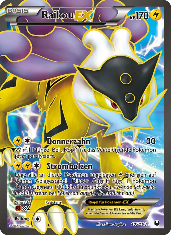 Raikou-EX, Erfoscher der Finsternis 105