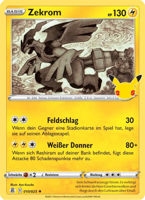 Zekrom, Celebrations 10
