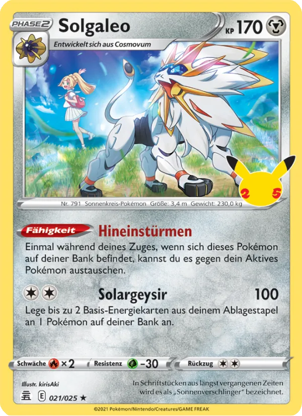 Solgaleo, Celebrations 21