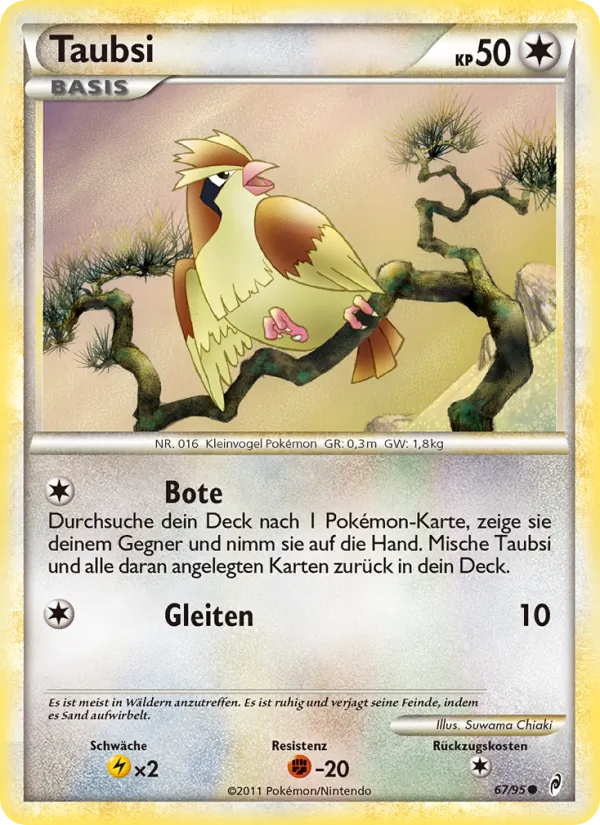 Taubsi, Ruf der Legenden 67