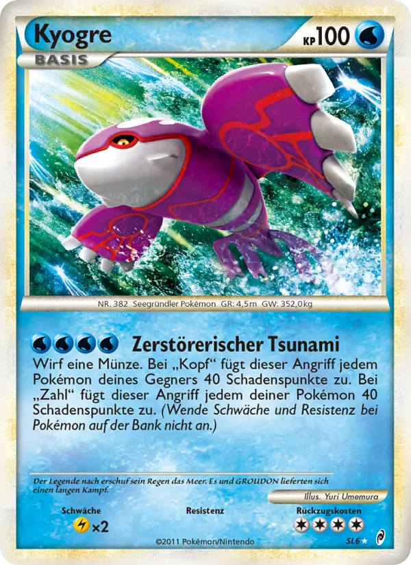 Kyogre, Ruf der Legenden SL6