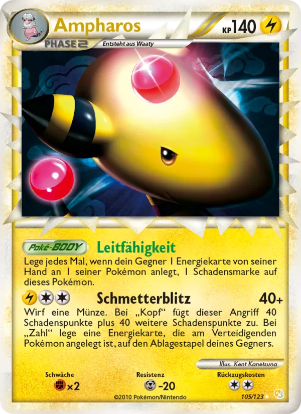 Ampharos, HeartGold SoulSilver 105
