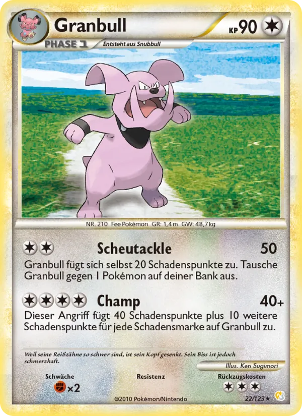 Granbull, HeartGold SoulSilver 22