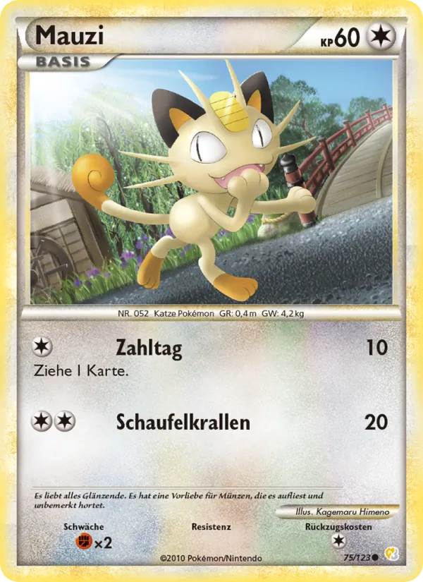 Mauzi, HeartGold SoulSilver 75
