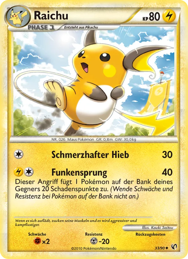 Raichu, Unerschrocken 33