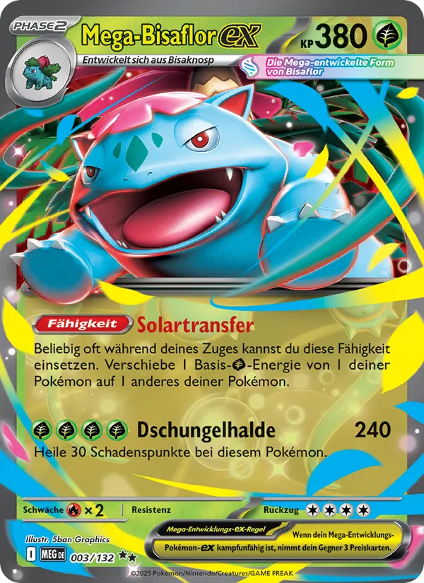 Mega-Bisaflor-ex, Mega-Entwicklung 003