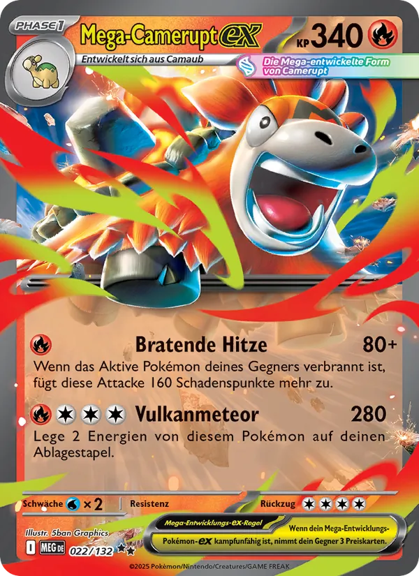 Mega-Camerupt-ex, Mega-Entwicklung 022