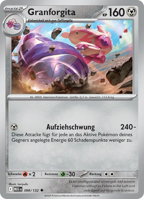 Granforgita, Mega-Entwicklung 098