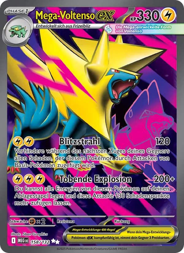 Mega Voltenso-ex, Mega-Entwicklung 158