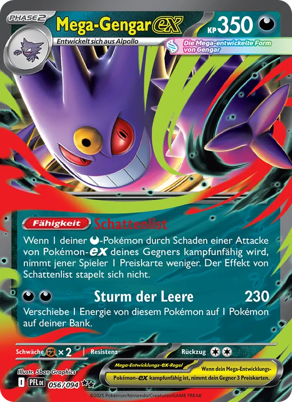 Mega-Gengar-ex, Fatale Flammen 056
