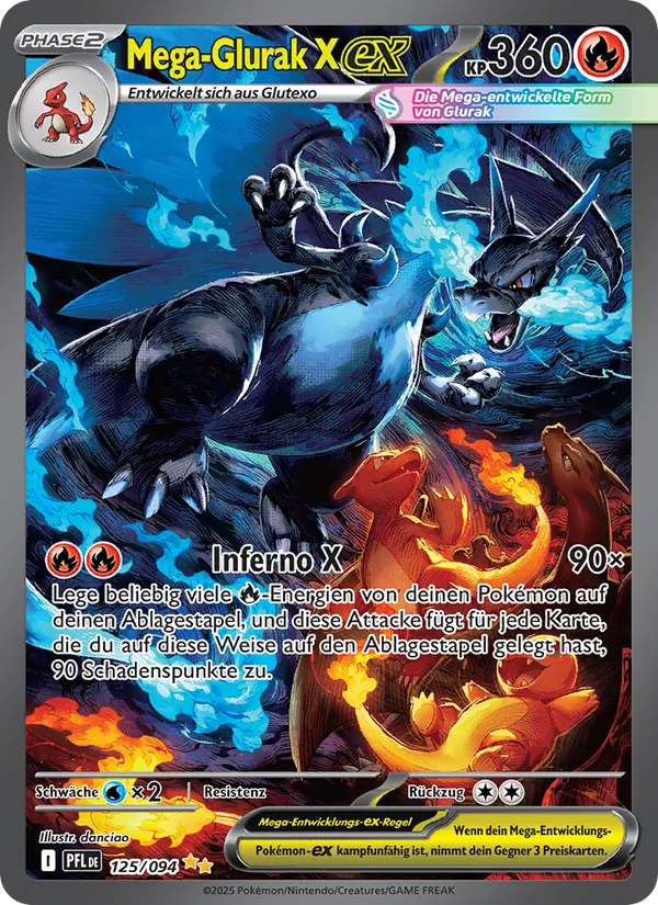 Mega-Glurak X-ex, Fatale Flammen 125