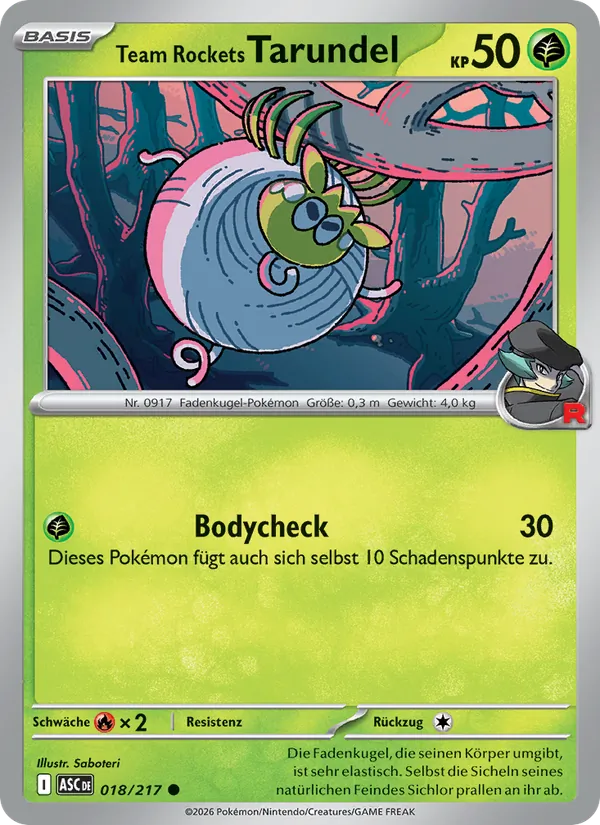 Team Rockets Tarundel, Erhabene Helden 018