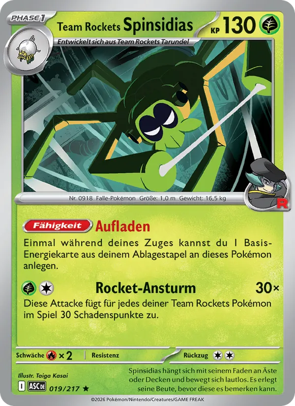 Team Rockets Spinsidias, Erhabene Helden 019