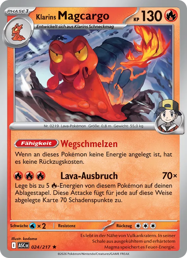 Klarins Magcargo, Erhabene Helden 024
