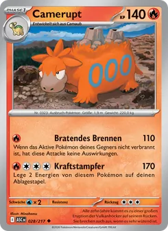 Camerupt, Erhabene Helden 028