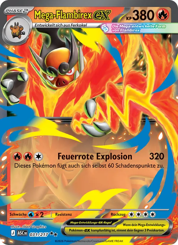 Mega-Flambirex-ex, Erhabene Helden 031