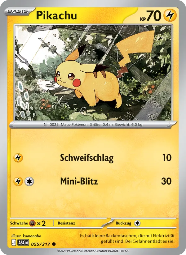 Pikachu, Erhabene Helden 055