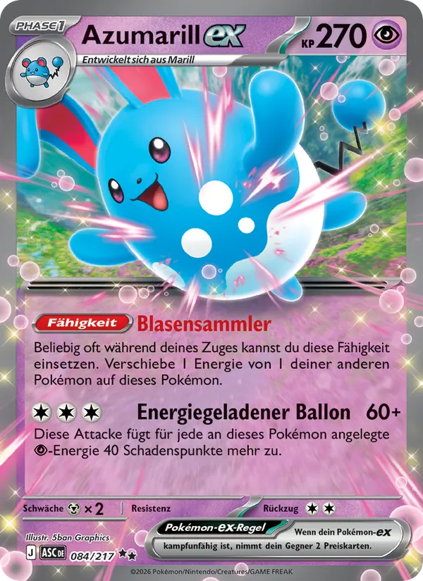 Azumarill-ex, Erhabene Helden 084