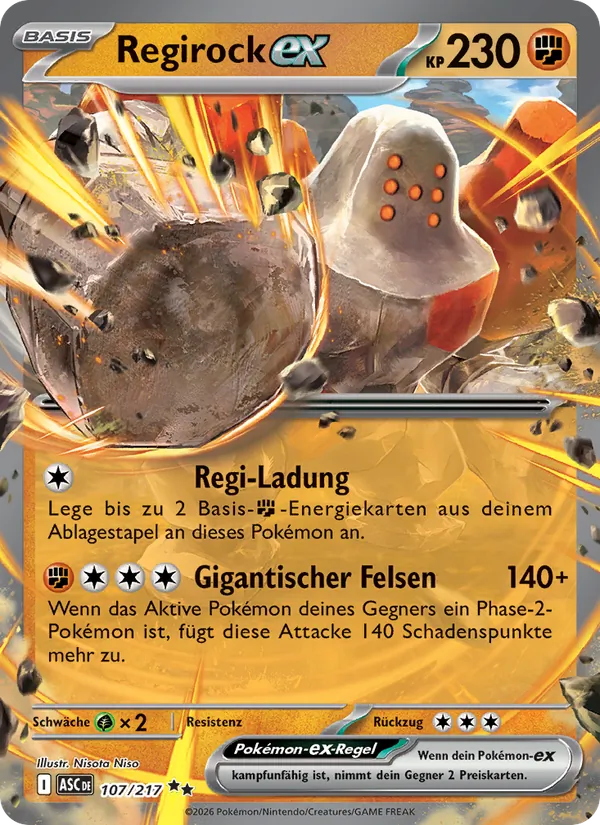 Regirock-ex, Erhabene Helden 107