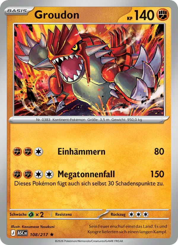 Groudon, Erhabene Helden 108