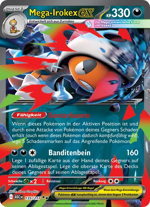 Mega-Irokex-ex, Erhabene Helden 135