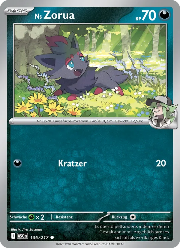 Ns Zorua, Erhabene Helden 136