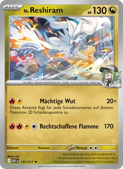 Ns Reshiram, Erhabene Helden 154