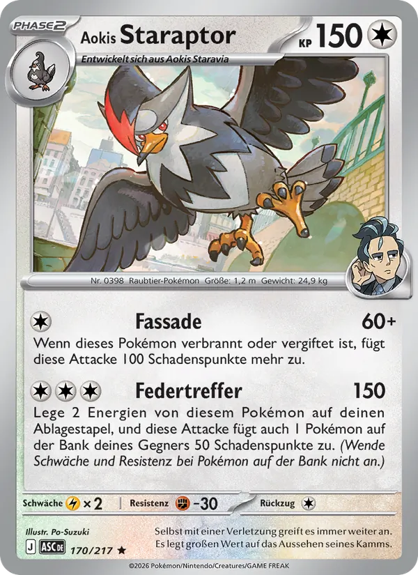 Aokis Staraptor, Erhabene Helden 170