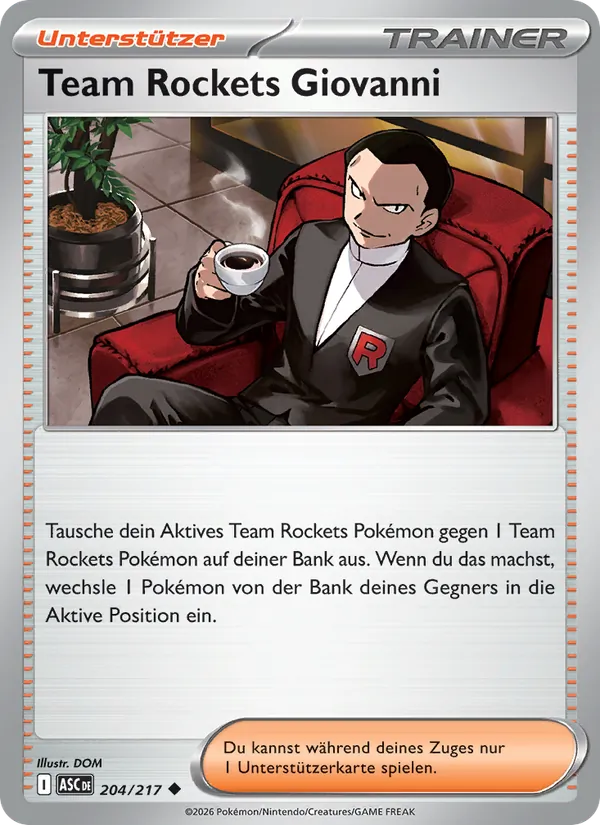 Team Rockets Giovanni, Erhabene Helden 204