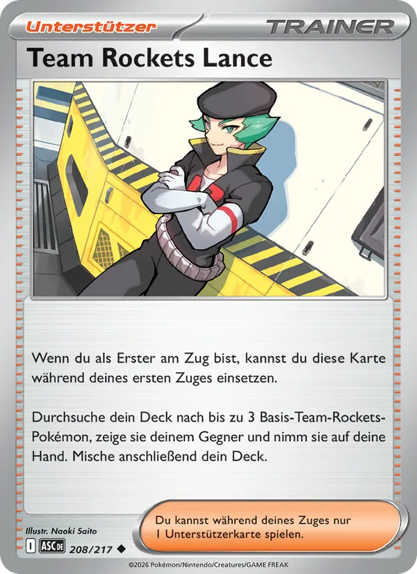 Team Rockets Lance, Erhabene Helden 208