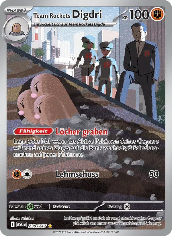 Team Rockets Digdri, Erhabene Helden 239