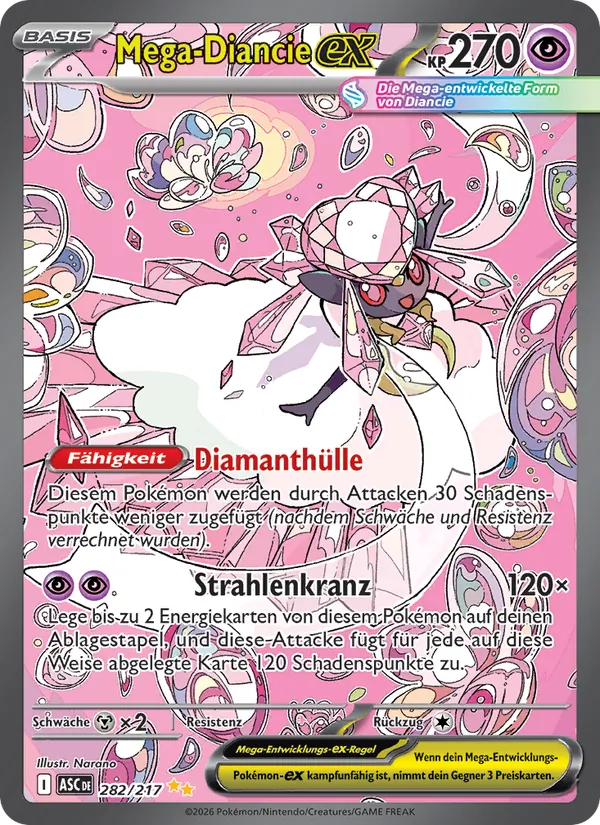 Mega-Diancie-ex, Erhabene Helden 282