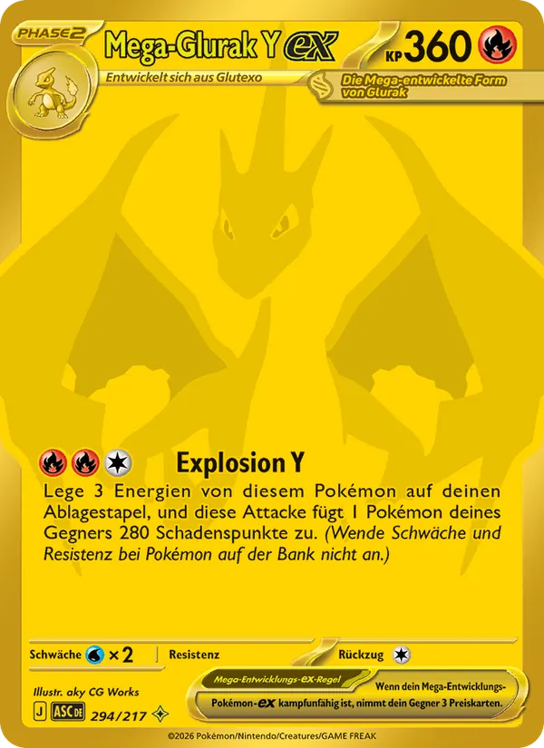 Mega-Glurak Y-ex, Erhabene Helden 294