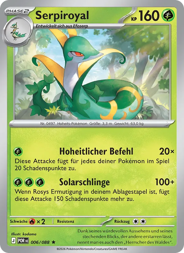 Serpiroyal, Optimale Ordnung 006