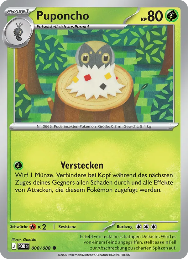 Puponcho, Optimale Ordnung 008