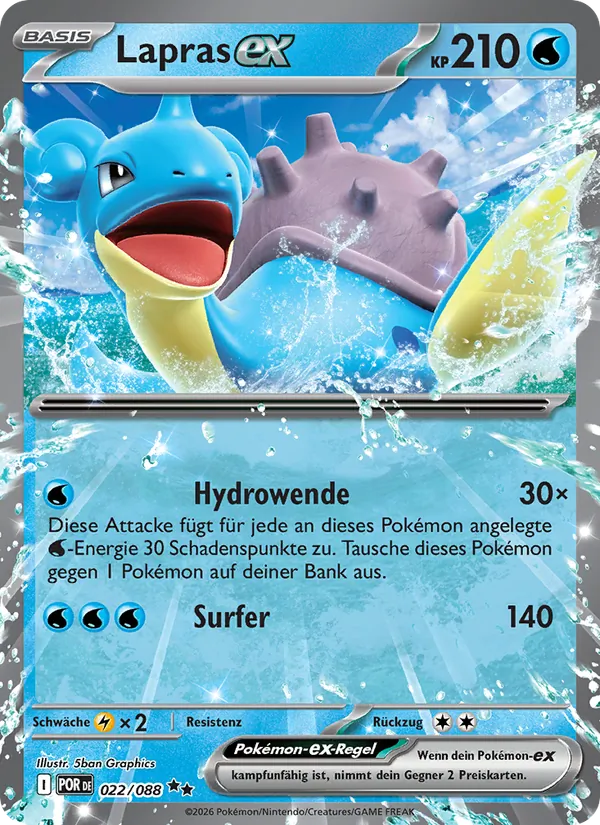 Lapras-ex, Optimale Ordnung 022