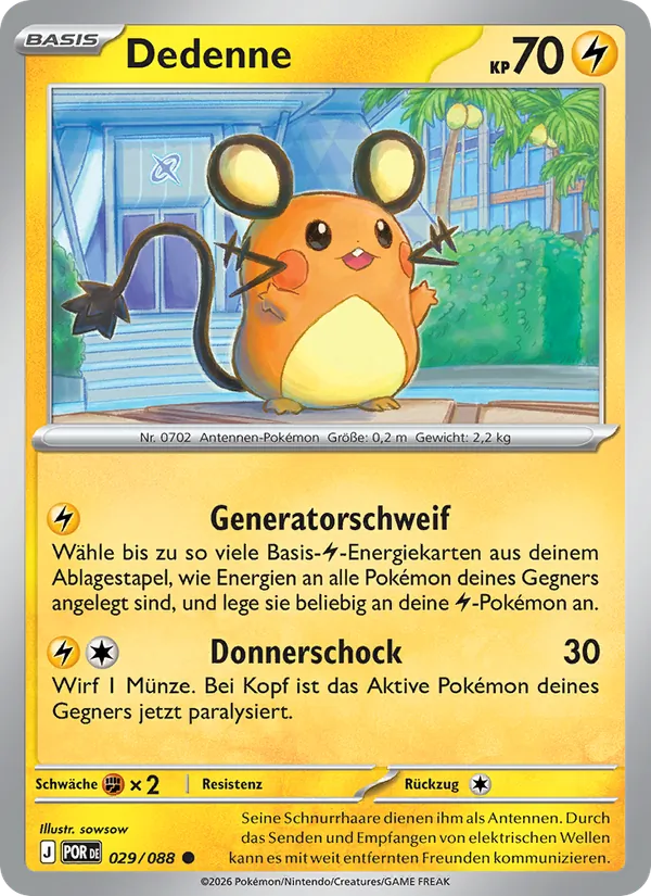 Dedenne, Optimale Ordnung 029