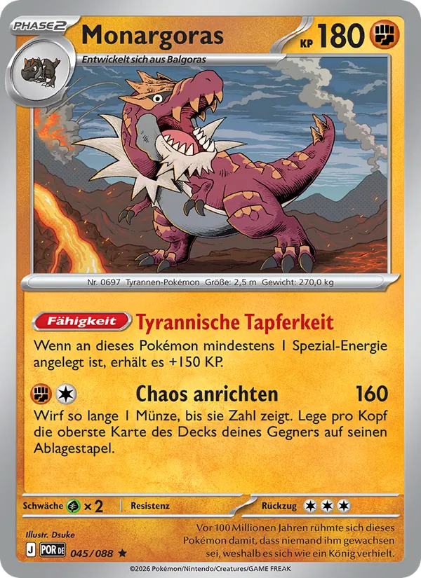 Monargoras, Optimale Ordnung 045