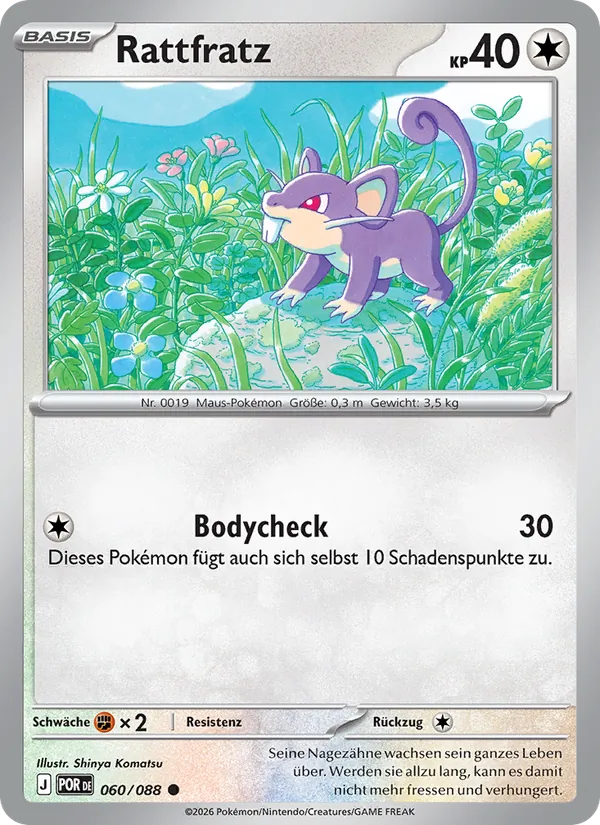 Rattfratz, Optimale Ordnung 060