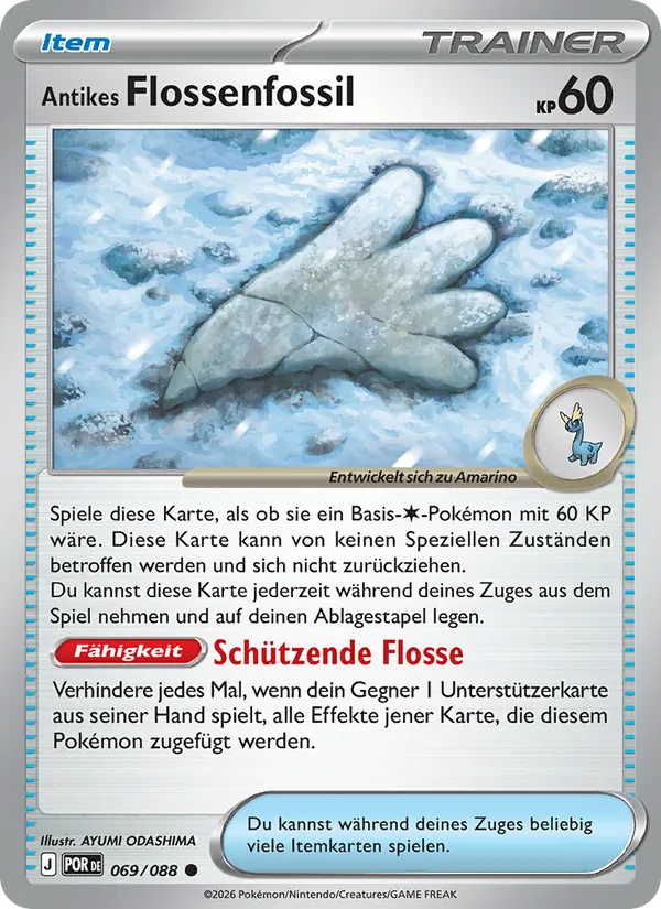 Antikes Flossenfossil, Optimale Ordnung 069