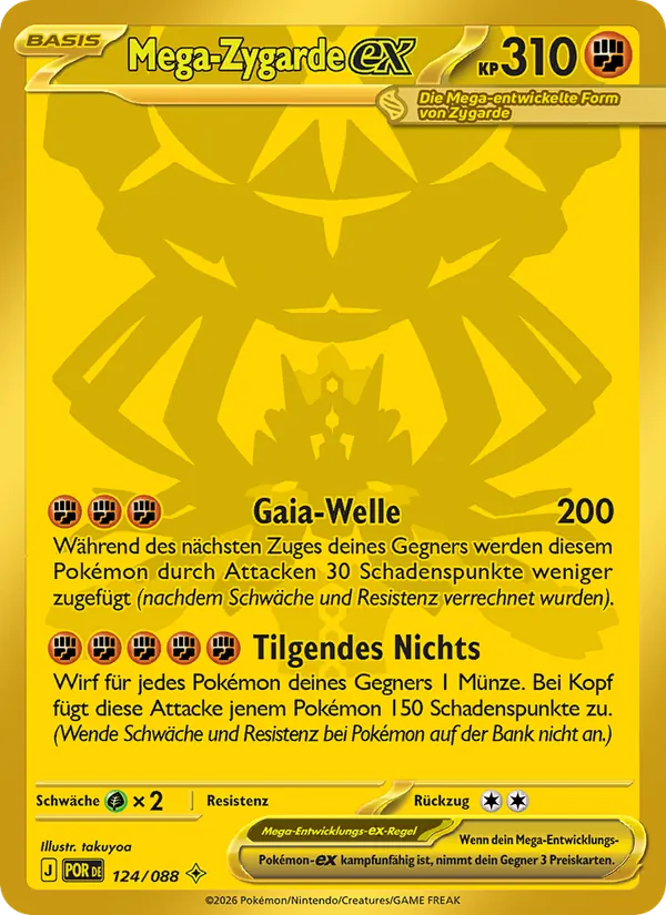 Mega-Zygarde-ex, Optimale Ordnung 124