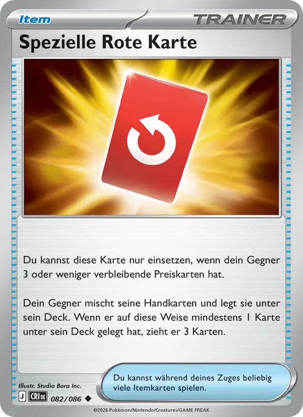 Spezielle Rote Karte, Wachsendes Chaos 082