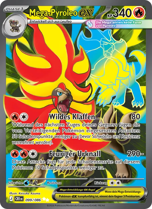 Mega-Pyroleo-ex, Wachsendes Chaos 099