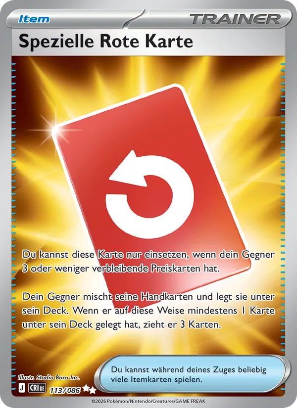 Spezielle Rote Karte, Wachsendes Chaos 113