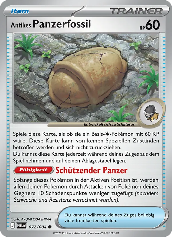 Antikes Panzerfossil, Dunkelnacht 072